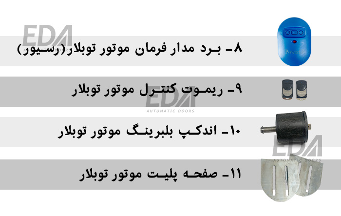 موتور توبلار کرکره برقی